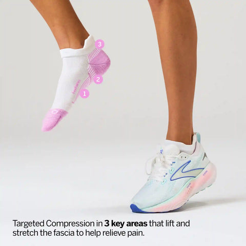Plantar Fasciitis Relief Sock Light Cushion Tab 6 Pack